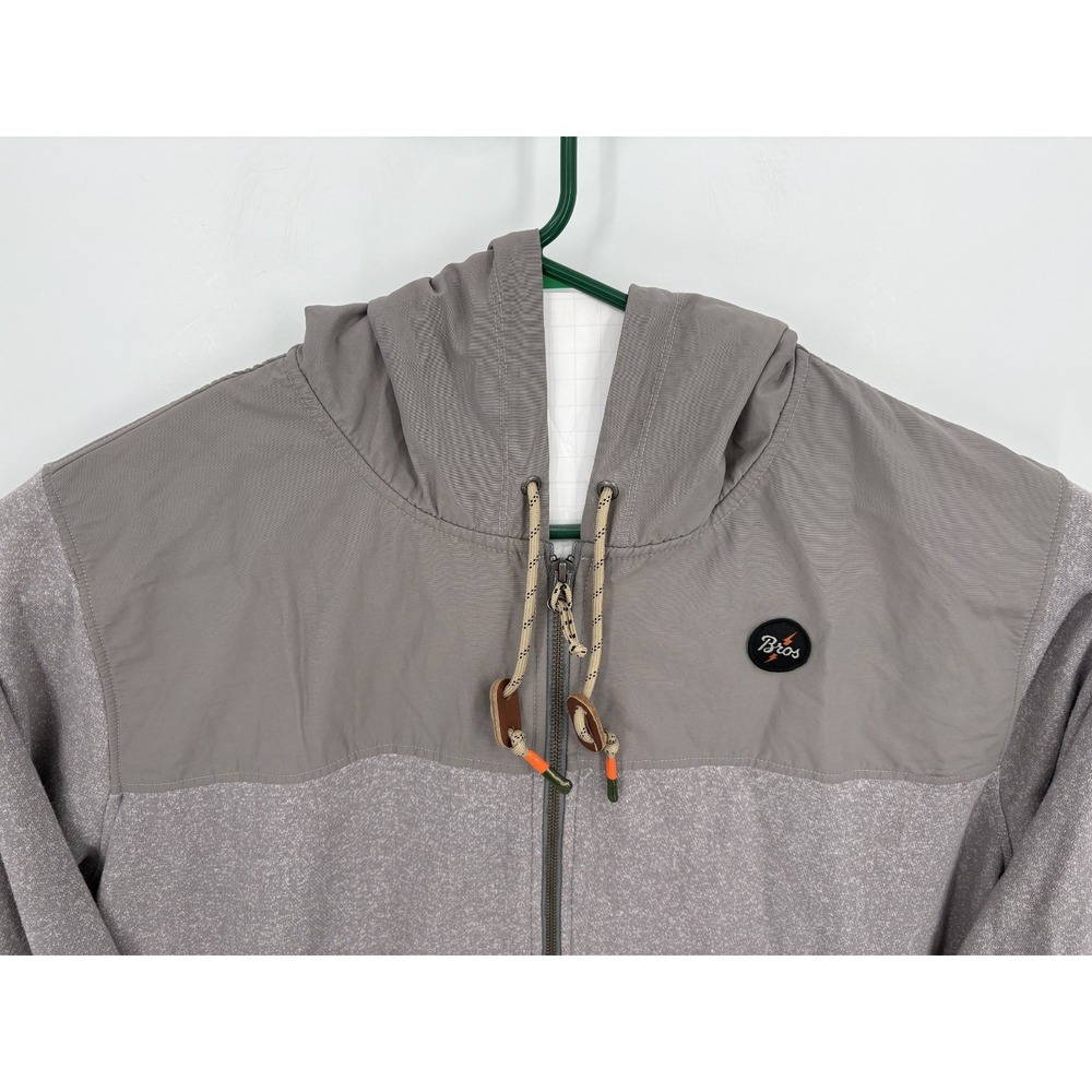 Howler Bros Kameron Hoodie Men's XL Gray Full Zip Fleece Shell Hybrid Jacket - Picture 3 of 10